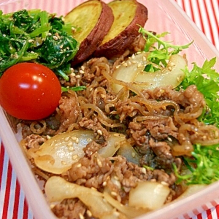 男子向け がっつりすき焼き弁当 レシピ 作り方 By Cota Cota 楽天レシピ